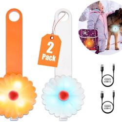 AHJ Dog Light, Flashing Light School Bag Children, Safety LED Flashing Light for Dogs - Cats, USB-C Rechargeable LED Light Light Collar Dog, Light for Joggers - Walkers - Cyclists AHJ Dog Light, Flashing Light School Bag Children, Safety LED Flashing Light for Dogs - Cats, USB-C Rechargeable LED Light Light Collar Dog, Light for Joggers - Walkers - Cyclists