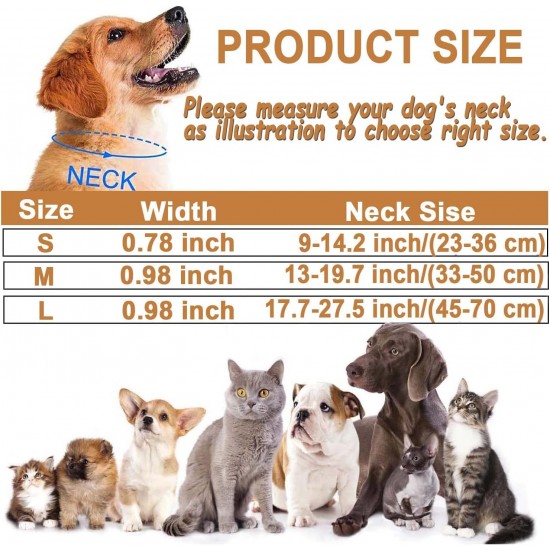 ATETEO Dog Collar, Reflective Adjustable Basic Dog Collar with Soft Neoprene Padding, Durable Nylon Pet Collars for Puppy Small Medium Large Dogs ATETEO Dog Collar, Reflective Adjustable Basic Dog Collar with Soft Neoprene Padding, Durable Nylon Pet Collars for Puppy Small Medium Large Dogs