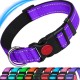 ATETEO Dog Collar, Reflective Adjustable Basic Dog Collar with Soft Neoprene Padding, Purple, Small, Medium, Large Dogs ATETEO Dog Collar, Reflective Adjustable Basic Dog Collar with Soft Neoprene Padding, Purple, Small, Medium, Large Dogs