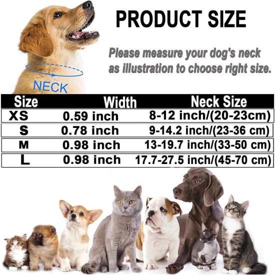 ATETEO Dog Collar, Reflective Adjustable Basic Dog Collar with Soft Neoprene Padding, Purple, Small, Medium, Large Dogs ATETEO Dog Collar, Reflective Adjustable Basic Dog Collar with Soft Neoprene Padding, Purple, Small, Medium, Large Dogs