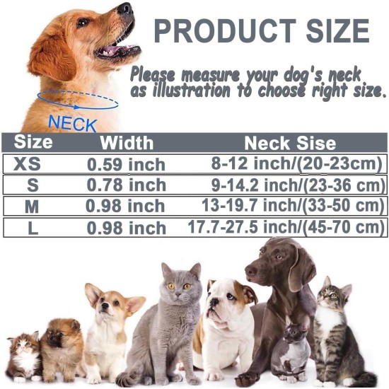 ATETEO Dog Collar, Reflective Adjustable Basic Dog Collar with Soft Neoprene Padding, Purple, Small, Medium, Large Dogs ATETEO Dog Collar, Reflective Adjustable Basic Dog Collar with Soft Neoprene Padding, Purple, Small, Medium, Large Dogs