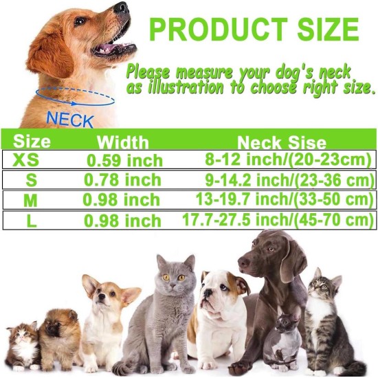ATETEO Dog Collar, Reflective Adjustable Basic Dog Collar with Soft Neoprene Padding, Purple, Small, Medium, Large Dogs ATETEO Dog Collar, Reflective Adjustable Basic Dog Collar with Soft Neoprene Padding, Purple, Small, Medium, Large Dogs