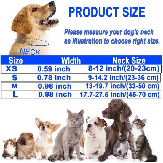 ATETEO Dog Collar, Reflective Adjustable Basic Dog Collar with Soft Neoprene Padding, Purple, Small, Medium, Large Dogs ATETEO Dog Collar, Reflective Adjustable Basic Dog Collar with Soft Neoprene Padding, Purple, Small, Medium, Large Dogs