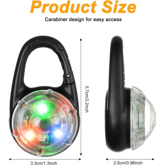 AUAUY Safety LED Flashing Light, 4 Modes Dog Light, IPX68 Waterproof Pet Lights, USB Rechargeable Dog Cat Light Pendant, Adjustable LED Light for Night Walks, Running, Camping AUAUY Safety LED Flashing Light, 4 Modes Dog Light, IPX68 Waterproof Pet Lights, USB Rechargeable Dog Cat Light Pendant, Adjustable LED Light for Night Walks, Running, Camping