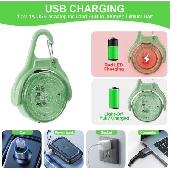 AUAUY Safety LED Flashing Light, 4 Modes Dog Light, IPX68 Waterproof Pet Lights, USB Rechargeable Dog Cat Light Pendant, Adjustable LED Light for Night Walks, Running, Camping AUAUY Safety LED Flashing Light, 4 Modes Dog Light, IPX68 Waterproof Pet Lights, USB Rechargeable Dog Cat Light Pendant, Adjustable LED Light for Night Walks, Running, Camping