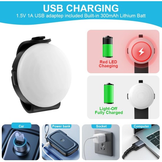 AUAUY Safety LED Flashing Light, 4 Modes Dog Light, IPX68 Waterproof Pet Lights, USB Rechargeable Dog Cat Light Pendant, Adjustable LED Light for Night Walks, Running, Camping AUAUY Safety LED Flashing Light, 4 Modes Dog Light, IPX68 Waterproof Pet Lights, USB Rechargeable Dog Cat Light Pendant, Adjustable LED Light for Night Walks, Running, Camping