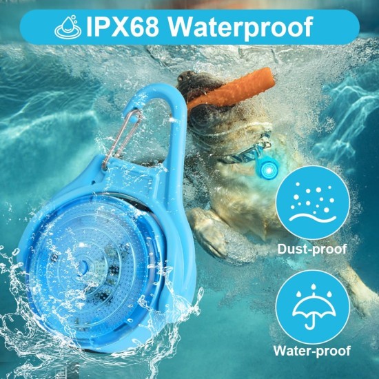 AUAUY Safety LED Flashing Light, 4 Modes Dog Light, IPX68 Waterproof Pet Lights, USB Rechargeable Dog Cat Light Pendant, Adjustable LED Light for Night Walks, Running, Camping AUAUY Safety LED Flashing Light, 4 Modes Dog Light, IPX68 Waterproof Pet Lights, USB Rechargeable Dog Cat Light Pendant, Adjustable LED Light for Night Walks, Running, Camping