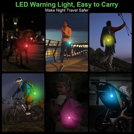 AUAUY Safety LED Flashing Light, 4 Modes Dog Light, IPX68 Waterproof Pet Lights, USB Rechargeable Dog Cat Light Pendant, Adjustable LED Light for Night Walks, Running, Camping AUAUY Safety LED Flashing Light, 4 Modes Dog Light, IPX68 Waterproof Pet Lights, USB Rechargeable Dog Cat Light Pendant, Adjustable LED Light for Night Walks, Running, Camping