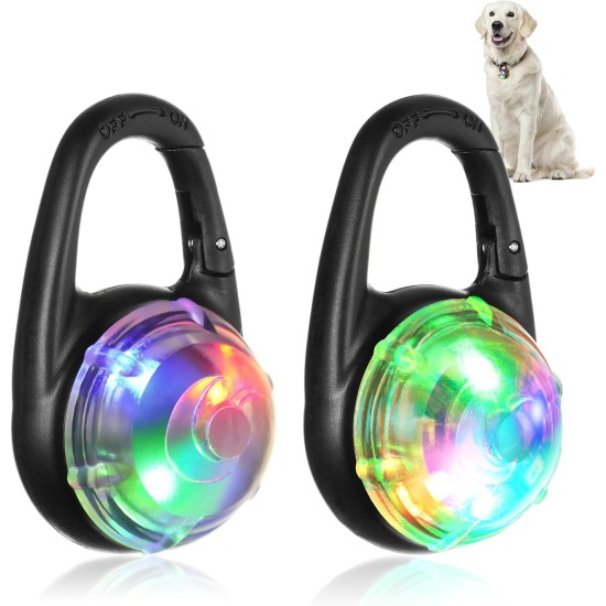 AUAUY Safety LED Flashing Light, 4 Modes Dog Light, IPX68 Waterproof Pet Lights, USB Rechargeable Dog Cat Light Pendant, Adjustable LED Light for Night Walks, Running, Camping AUAUY Safety LED Flashing Light, 4 Modes Dog Light, IPX68 Waterproof Pet Lights, USB Rechargeable Dog Cat Light Pendant, Adjustable LED Light for Night Walks, Running, Camping