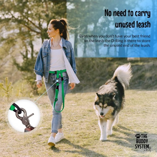 Adjustable Hands Dog Leash, Great Waist Leash for Running, Jogging And Training Servive Dog Made in USA by The Buddy System, Regular, Black Adjustable Hands Dog Leash, Great Waist Leash for Running, Jogging And Training Servive Dog Made in USA by The Buddy System, Regular, Black