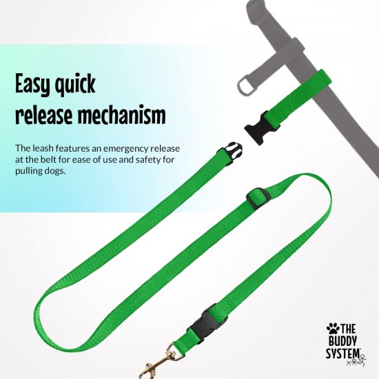 Adjustable Hands Dog Leash, Great Waist Leash for Running, Jogging And Training Servive Dog Made in USA by The Buddy System, Regular, Black Adjustable Hands Dog Leash, Great Waist Leash for Running, Jogging And Training Servive Dog Made in USA by The Buddy System, Regular, Black