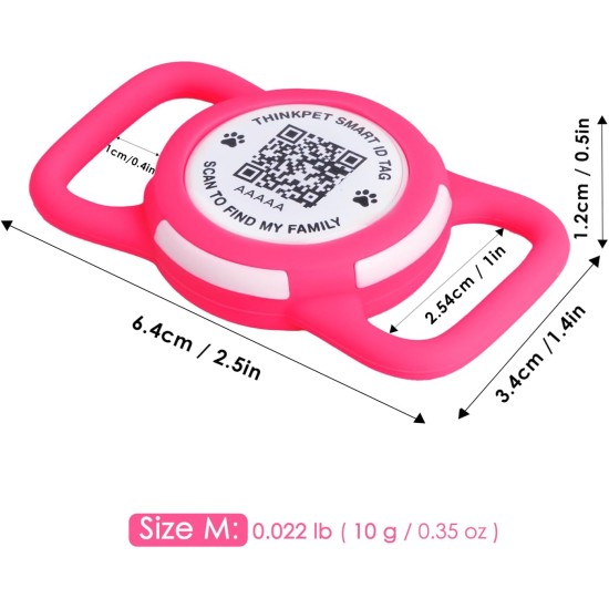 AirTag Dog Collar with QR Code Smart Pet ID Tag, Dual Loop Tracker Holder with Smart QR Code, Waterproof, Dustproof, Silent Airtag Holder, Small BlacK AirTag Dog Collar with QR Code Smart Pet ID Tag, Dual Loop Tracker Holder with Smart QR Code, Waterproof, Dustproof, Silent Airtag Holder, Small BlacK