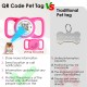 AirTag Dog Collar with QR Code Smart Pet ID Tag, Dual Loop Tracker Holder with Smart QR Code, Waterproof, Dustproof, Silent Airtag Holder, Small BlacK AirTag Dog Collar with QR Code Smart Pet ID Tag, Dual Loop Tracker Holder with Smart QR Code, Waterproof, Dustproof, Silent Airtag Holder, Small BlacK