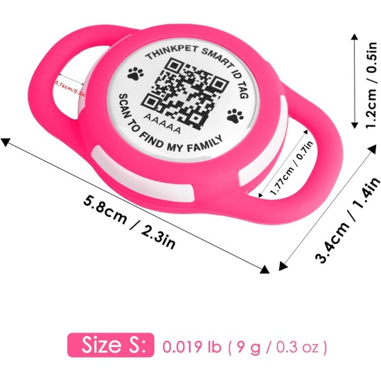 AirTag Dog Collar with QR Code Smart Pet ID Tag, Dual Loop Tracker Holder with Smart QR Code, Waterproof, Dustproof, Silent Airtag Holder, Small BlacK AirTag Dog Collar with QR Code Smart Pet ID Tag, Dual Loop Tracker Holder with Smart QR Code, Waterproof, Dustproof, Silent Airtag Holder, Small BlacK