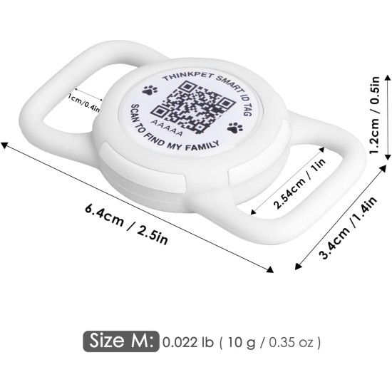 AirTag Dog Collar with QR Code Smart Pet ID Tag, Dual Loop Tracker Holder with Smart QR Code, Waterproof, Dustproof, Silent Airtag Holder, Small BlacK AirTag Dog Collar with QR Code Smart Pet ID Tag, Dual Loop Tracker Holder with Smart QR Code, Waterproof, Dustproof, Silent Airtag Holder, Small BlacK