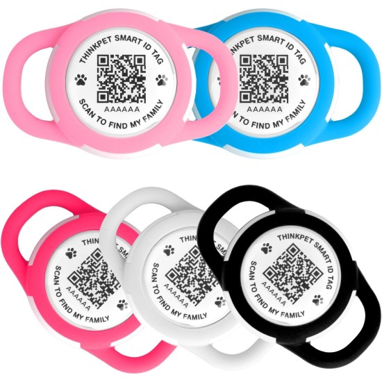 AirTag Dog Collar with QR Code Smart Pet ID Tag, Dual Loop Tracker Holder with Smart QR Code, Waterproof, Dustproof, Silent Airtag Holder, Small BlacK AirTag Dog Collar with QR Code Smart Pet ID Tag, Dual Loop Tracker Holder with Smart QR Code, Waterproof, Dustproof, Silent Airtag Holder, Small BlacK