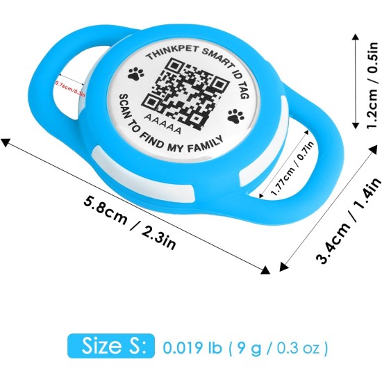 AirTag Dog Collar with QR Code Smart Pet ID Tag, Dual Loop Tracker Holder with Smart QR Code, Waterproof, Dustproof, Silent Airtag Holder, Small BlacK AirTag Dog Collar with QR Code Smart Pet ID Tag, Dual Loop Tracker Holder with Smart QR Code, Waterproof, Dustproof, Silent Airtag Holder, Small BlacK