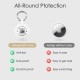 AirTag Holder with QR Code Smart Pet ID Tag, Customisable Pet ID with Anti-Lost O-Ring, Waterproof Dustproof Quiet Airtags Holder for Children, Pets, Bags, Keys, White AirTag Holder with QR Code Smart Pet ID Tag, Customisable Pet ID with Anti-Lost O-Ring, Waterproof Dustproof Quiet Airtags Holder for Children, Pets, Bags, Keys, White