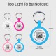 AirTag Holder with QR Code Smart Pet ID Tag, Customisable Pet ID with Anti-Lost O-Ring, Waterproof Dustproof Quiet Airtags Holder for Children, Pets, Bags, Keys, White AirTag Holder with QR Code Smart Pet ID Tag, Customisable Pet ID with Anti-Lost O-Ring, Waterproof Dustproof Quiet Airtags Holder for Children, Pets, Bags, Keys, White