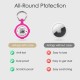AirTag Holder with QR Code Smart Pet ID Tag, Customisable Pet ID with Anti-Lost O-Ring, Waterproof Dustproof Quiet Airtags Holder for Children, Pets, Bags, Keys, White AirTag Holder with QR Code Smart Pet ID Tag, Customisable Pet ID with Anti-Lost O-Ring, Waterproof Dustproof Quiet Airtags Holder for Children, Pets, Bags, Keys, White