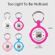 AirTag Holder with QR Code Smart Pet ID Tag, Customisable Pet ID with Anti-Lost O-Ring, Waterproof Dustproof Quiet Airtags Holder for Children, Pets, Bags, Keys, White AirTag Holder with QR Code Smart Pet ID Tag, Customisable Pet ID with Anti-Lost O-Ring, Waterproof Dustproof Quiet Airtags Holder for Children, Pets, Bags, Keys, White