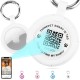 AirTag Holder with QR Code Smart Pet ID Tag, Customisable Pet ID with Anti-Lost O-Ring, Waterproof Dustproof Quiet Airtags Holder for Children, Pets, Bags, Keys, White AirTag Holder with QR Code Smart Pet ID Tag, Customisable Pet ID with Anti-Lost O-Ring, Waterproof Dustproof Quiet Airtags Holder for Children, Pets, Bags, Keys, White