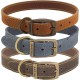 Ancol Timberwolf Leather Dog Collar, 20-26 cm, Mustard Ancol Timberwolf Leather Dog Collar, 20-26 cm, Mustard