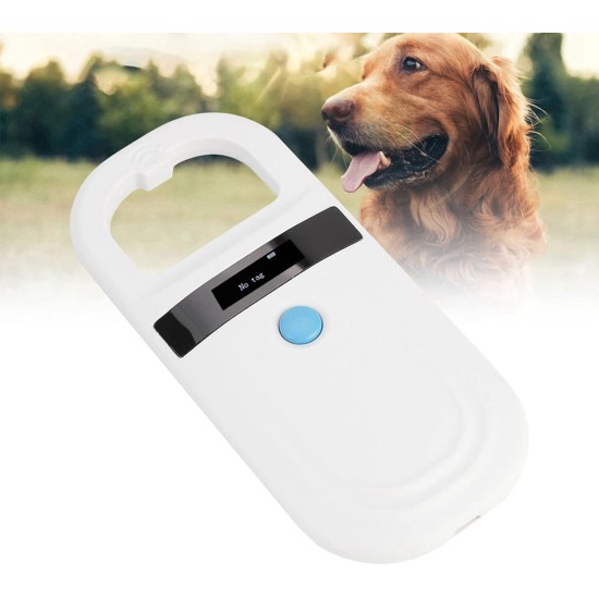 Animal Chip Reader Pet Microchip Scanner, Rechargeable Animal Chip Reader FDX-B (ISO11784/11785) and EMID Microchip Handheld Radio Frequency Identification Reader Animal Chip Reader Pet Microchip Scanner, Rechargeable Animal Chip Reader FDX-B (ISO11784/11785) and EMID Microchip Handheld Radio Frequency Identification Reader