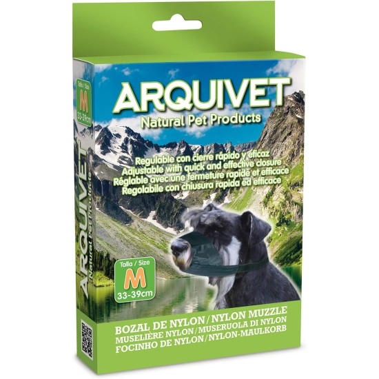 Arquivet Dog Muzzle, Nylon, L, Black, Training and Walking for Our Dogs, Protection for Large Dogs, Accessories for Dogs Arquivet Dog Muzzle, Nylon, L, Black, Training and Walking for Our Dogs, Protection for Large Dogs, Accessories for Dogs