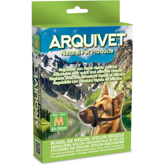 Arquivet Nylon Dog Muzzle with Padded Bow Large Arquivet Nylon Dog Muzzle with Padded Bow Large
