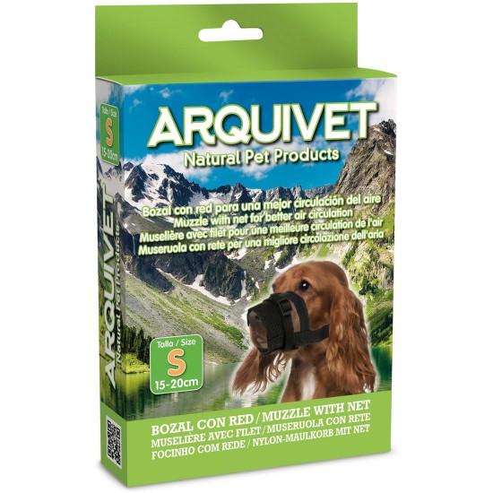 Arquivet Nylon Muzzle for Dogs with Mesh XS Arquivet Nylon Muzzle for Dogs with Mesh XS