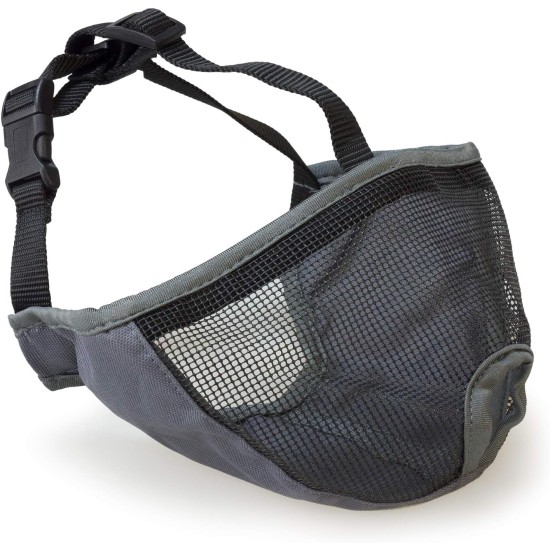 Arquivet Short Snout Dog Muzzle - Dog Muzzle - Breathable and Bite Resistant - Polyester - Plastic Clip Closure - Size S-M / 40 cm Arquivet Short Snout Dog Muzzle - Dog Muzzle - Breathable and Bite Resistant - Polyester - Plastic Clip Closure - Size S-M / 40 cm