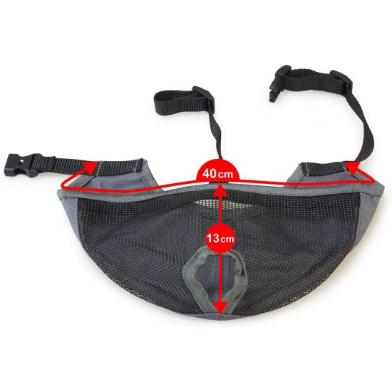 Arquivet Short Snout Dog Muzzle - Dog Muzzle - Breathable and Bite Resistant - Polyester - Plastic Clip Closure - Size S-M / 40 cm Arquivet Short Snout Dog Muzzle - Dog Muzzle - Breathable and Bite Resistant - Polyester - Plastic Clip Closure - Size S-M / 40 cm
