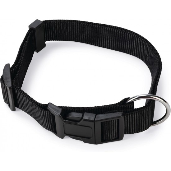 Art Sportiv Black Nylon Collar M 20mm wide x 40-55cm Art Sportiv Black Nylon Collar M 20mm wide x 40-55cm