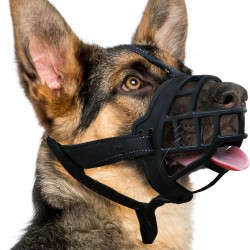 BARKLESS Dog Muzzle Silicone Basket for Small Medium Large Dogs, Soft Cage Mouth Cover Prevents Biting and Chewing, Allows Drinking Panting, Suitable for German Shepherd BARKLESS Dog Muzzle Silicone Basket for Small Medium Large Dogs, Soft Cage Mouth Cover Prevents Biting and Chewing, Allows Drinking Panting, Suitable for German Shepherd