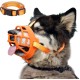 BARKLESS Dog Muzzle, Soft Silicone Basket Muzzle for Dogs, Allows Panting and Drinking, Prevents Unwanted Barking, Biting and Chewing, Includes Collar and Training Guide BARKLESS Dog Muzzle, Soft Silicone Basket Muzzle for Dogs, Allows Panting and Drinking, Prevents Unwanted Barking, Biting and Chewing, Includes Collar and Training Guide