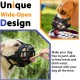 BARKLESS Dog Muzzle, Soft Silicone Basket Muzzle for Dogs, Allows Panting and Drinking, Prevents Unwanted Barking, Biting and Chewing, Includes Collar and Training Guide BARKLESS Dog Muzzle, Soft Silicone Basket Muzzle for Dogs, Allows Panting and Drinking, Prevents Unwanted Barking, Biting and Chewing, Includes Collar and Training Guide