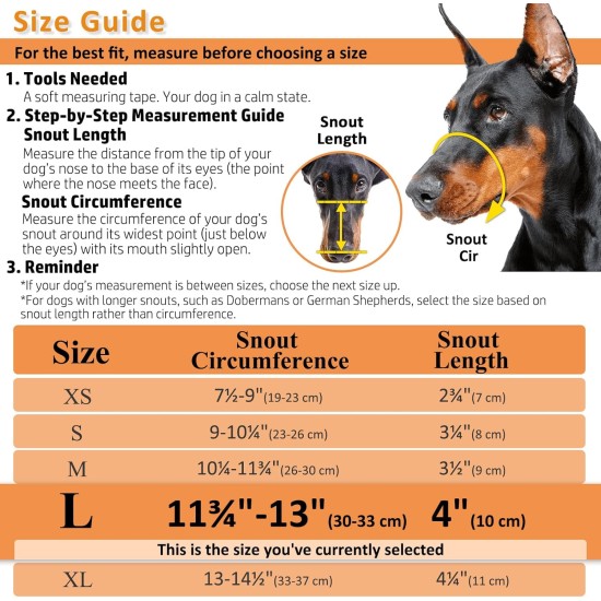 BARKLESS Dog Muzzle for Dogs, Basket Muzzle for Biting, Chewing and Carving, Humane Cage Mouth Cover, Perfect for Grooming and Training, Medium, Aggressive Reactive Dogs BARKLESS Dog Muzzle for Dogs, Basket Muzzle for Biting, Chewing and Carving, Humane Cage Mouth Cover, Perfect for Grooming and Training, Medium, Aggressive Reactive Dogs