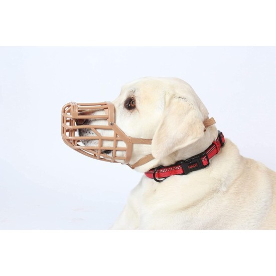 BASKERVILLE CLASSIC MUZZLE - Allows Panting and Drinking, Prevents Biting and Browsing for Food, Ideal for Dogs with Long Noses, Training Muzzle for Large Dogs (Size 9) BASKERVILLE CLASSIC MUZZLE - Allows Panting and Drinking, Prevents Biting and Browsing for Food, Ideal for Dogs with Long Noses, Training Muzzle for Large Dogs (Size 9)