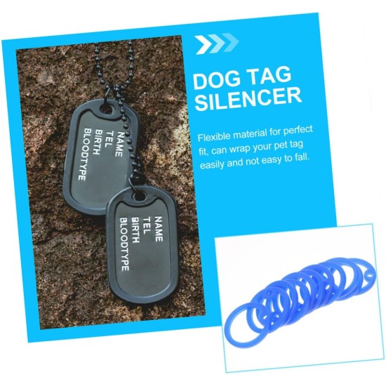 BCOATH Silicone Dog Tags Noise Reducing Cover for ID Tags Practical Silicone Rings for Dog Collars Mute Cover for Pets Pack of 6 BCOATH Silicone Dog Tags Noise Reducing Cover for ID Tags Practical Silicone Rings for Dog Collars Mute Cover for Pets Pack of 6