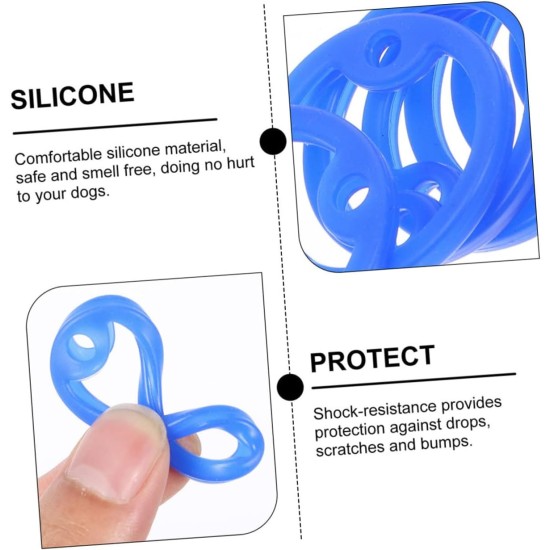 BCOATH Silicone Dog Tags Noise Reducing Cover for ID Tags Practical Silicone Rings for Dog Collars Mute Cover for Pets Pack of 6 BCOATH Silicone Dog Tags Noise Reducing Cover for ID Tags Practical Silicone Rings for Dog Collars Mute Cover for Pets Pack of 6