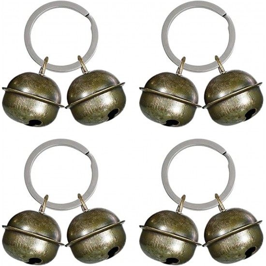 BOBOZHONG Cat Bell, Set of 4 Pet Bells Pet Tracker Bell Dog Bell Loud Dog Bells Cat Bells Collar Bells for Dog Cat Harness BOBOZHONG Cat Bell, Set of 4 Pet Bells Pet Tracker Bell Dog Bell Loud Dog Bells Cat Bells Collar Bells for Dog Cat Harness