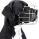 BRONZEDOG Dog Muzzle Adjustable Robust PVC/Metal Wire Basket for Large and Very Large Dogs with Leather Straps Breathable, Drinkable, Training, Prevents Biting (Great Dane, Stainless Steel)