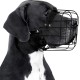 BRONZEDOG Dog Muzzle Adjustable Robust PVC/Metal Wire Basket for Large and Very Large Dogs with Leather Straps Breathable, Drinkable, Training, Prevents Biting (Great Dane, Stainless Steel)