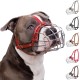 BRONZEDOG Dog Muzzle Metal Mask for Amstaff Pitbull Adjustable Leather Straps for Large Dogs, Brown (Pink, One Size) BRONZEDOG Dog Muzzle Metal Mask for Amstaff Pitbull Adjustable Leather Straps for Large Dogs, Brown (Pink, One Size)