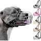 BRONZEDOG Dog Muzzle Metal Mask for Amstaff Pitbull Adjustable Leather Straps for Large Dogs, Brown (Steel, One Size) BRONZEDOG Dog Muzzle Metal Mask for Amstaff Pitbull Adjustable Leather Straps for Large Dogs, Brown (Steel, One Size)