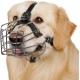BRONZEDOG Dog Muzzle Wire Basket Metal Mask for Small, Medium and Large Dogs, Breathable, Dog Can Drink, Adjustable, Padded, Training, Prevents Biting (Size 2: Jack Russell Terrier)