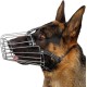 BRONZEDOG Dog Muzzle Wire Basket Metal Mask for Small, Medium and Large Dogs, Breathable, Dog Can Drink, Adjustable, Padded, Training, Prevents Biting (Size 2: Jack Russell Terrier)