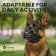 BRONZEDOG Dog Muzzle Wire Basket Metal Mask for Small, Medium and Large Dogs, Breathable, Dog Can Drink, Adjustable, Padded, Training, Prevents Biting (Size 2: Jack Russell Terrier)