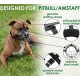 BRONZEDOG Metal Dog Muzzle - Amstaff Wire Basket with Adjustable Leather Straps for Large Dogs BRONZEDOG Metal Dog Muzzle - Amstaff Wire Basket with Adjustable Leather Straps for Large Dogs